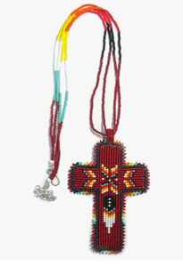 Ensemble collier et boucles d'oreilles élégants ethniques multicolores à maillons et perles pour femmes, idéal pour les soirées - Product Image 5