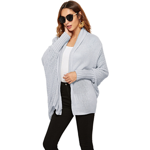 Cardigan en tricot texturé pour femme, confortable, chaud, décontracté, à manches longues, vêtement d'extérieur tendance pour la saison automne-hiver - Product Image 1