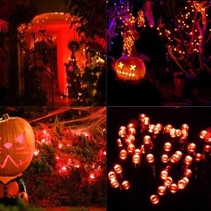 Luci a Stringa LED GlowLine 300 per Halloween, 30 Metri Arancioni per Decorazioni Festive - Product Image 3