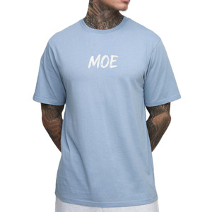 เสื้อยืดผู้ชายผ้าฝ้ายเนื้อนุ่ม พิมพ์ลายโลโก้ที่อก แขนสั้น รองรับการสั่งทำแบรนด์และป้ายเสื้อผ้า - Product Image 1