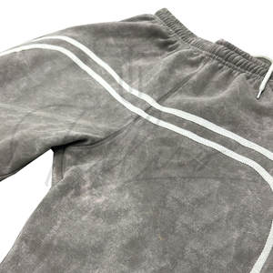 กางเกงจ็อกเกอร์ผู้ชายแบบมีเชือกผูกเอว สีพื้นลำลอง กางเกงวอร์มทรงหลวม พิมพ์ลายโลโก้ กางเกงขายาวผู้ชายทรงโอเวอร์ไซส์ - Product Image 4