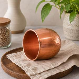 Copper Straight Mug Metal Drinking Cup Minimalist Design Kitchen Bar Accessory - Product Image 6