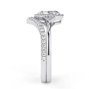 Anillo de Compromiso de Oro Rosa con Corte Ovalado y Diamante Cultivado en Laboratorio - Hermoso Regalo de Boda y Aniversario para Mujer - Product Image 3