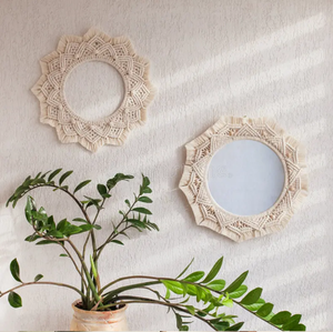 Macramé contemporáneo hecho a mano con algodón, decoración de pared circular vertical tejida a mano, decoración para el hogar y la oficina, venta al por mayor directa - Product Image 3