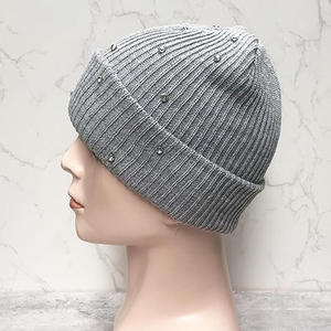 Custom Black Rhinestone Beanie Hat Women <b>Men</b> <b>Winter</b> Rib Knit Cuffed <b>Cap</b> Soft Warm Stretch Streetwear Skull <b>Cap</b> OEM - Product Image 6