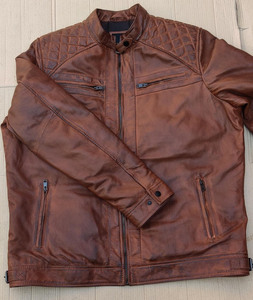 Veste en cuir véritable de mouton faite à la main, qualité supérieure, coupe classique moderne, design personnalisé, nouvelle collection, veste en cuir de motard de qualité supérieure - Product Image 5