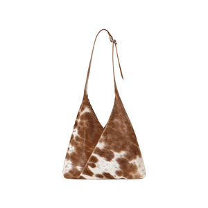 Women's Genuine Cow hair On Leather Hobo Shoulder Bag Real Hair On Cowhide Leather Slouchy Tote Large Capacity Luxury Handbag - Product Image 4