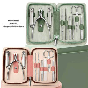 Manicure Set 5 In1 Stainless Steel Nail Clipper Professional Portable Nail Care Kit Travel Accessories Pedicure Tools - Product Image 2
