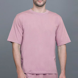 Camiseta Casual de Verano de Estilo Simple, Manga Corta, Cuello Redondo, Lisa, 100% Algodón, Corte Regular, Transpirable, Antiarrugas, 220g, Tejido Frontal - Product Image 1