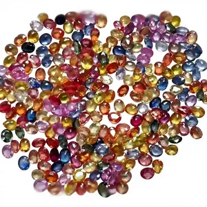 Multi Sapphire Faceted Natural Gemstone Smooth Cabs Cut High Quality Jewelry Making Stones Third Party Certified Customizable - Product Image 2