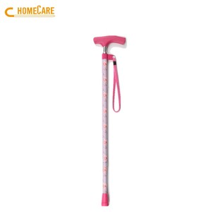 Canne de marche légère en alliage d'aluminium multicolore, longueur réglable 66-86 cm, pour personnes âgées, vente en gros, OEM accepté - Product Image 1
