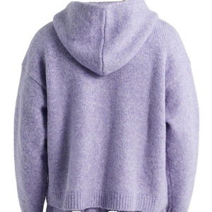 Sweat à capuche zippé en tricot pour homme, personnalisé OEM, tissu doux, chaud, décontracté, de haute qualité, vente en gros, vêtements à marque privée - Product Image 4