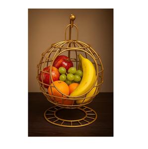 Corbeille à fruits en métal pour buffet, comptoir de cuisine, rangement élégant, style de présentation professionnel - Product Image 4