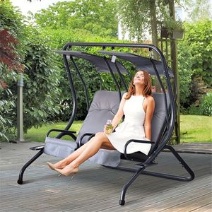 Gray Patio Swing Chair - Product Image 1