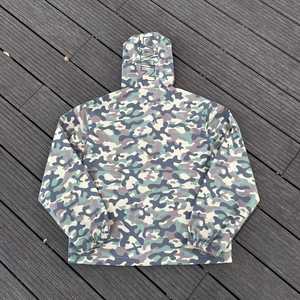Custom Winter Hooded Heavyweight Polyester Reflective Transfer Sublimation Printing Logo <b>Camo</b> Reversible Breathable Windbreaker - Product Image 3
