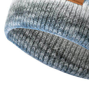 Bonnet en tricot rayé unisexe, bonnet chaud d'hiver, fait main en acrylique, style décontracté, taille adulte 56-58 cm - Product Image 4