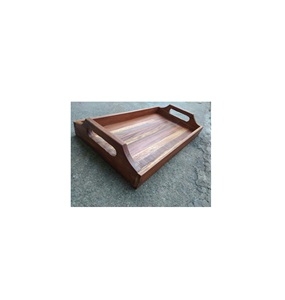 Bandeja rectangular de madera de mango hecha a mano para servir en la cocina, plato de servir elegante, duradero, ecológico, artículo decorativo. - Product Image 3