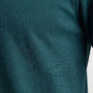 Polo à manches courtes pour homme en coton piqué, décontracté, respirant, coupe classique, design uni tricoté - Product Image 5