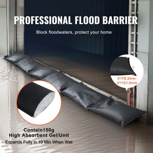 Confezione da 6 Sacchi Barriera Antiallagamento Attivabili ad Acqua per Uso Domestico in ABS Sicuro per Porte e Finestre - Product Image 2