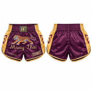 กางเกงมวยไทยสั่งทำสไตล์ไทย พร้อมโลโก้ กางเกง MMA กางเกงมวยสากล ผลิตในปากีสถาน สำหรับขายออนไลน์ - Product Image 1