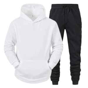 High Quality Hooded Men's Winter Streetwear Fitness Sports Sweat Suit Custom 2-Piece Set Jogging <b>Gym</b> <b>Tracksuit</b> - Product Image 1