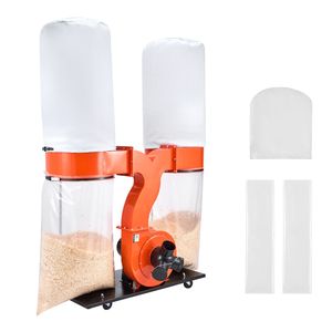 Collettore di Polvere a Cono Vortex da 1550 CFM 2.5 Micron, Sistema di Raccolta Segatura da 3.0HP con Due Sacchi da 35 Galloni - Product Image 1