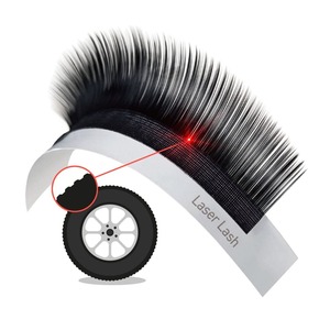 [Private Label] BEST Premium Korea PBT Laser Silk Plus Lash 0.10 Wholesale (B,C,J,D Curl) (8-15mm Mix) Individual Soft Eyelash - Product Image 2
