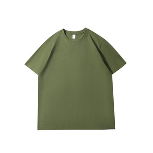 Luxury Boxy Fit <b>T</b>-shirt Thick Fabric Sustainable Apparel Fabric Street Fashion Men's 100% Cotton Round Neck <b>T</b>-Shirt - Product Image 5