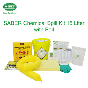 Kit de Derrame Químico de 15L con Cubeta – Control de Derrames de Ácidos y Químicos - Product Image 2