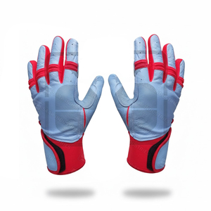 Guantes de Bateo de Béisbol Profesionales de Cuero Sintético PVC/PU de Primera Calidad, Ambidiestros, con Puño Largo, para Adultos y Jóvenes - Product Image 1