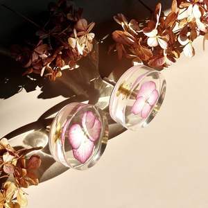 Poignées de porte en bois et résine de style vintage, quincaillerie décorative pour meubles vintage et intérieur - Product Image 1