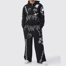 Custom Athletic Tracksuit <b>Set</b> Manufacturer Wholesale OEM ODM Mens Womens Sportswear Training Jogging Fitness Clothing - Product Image 3