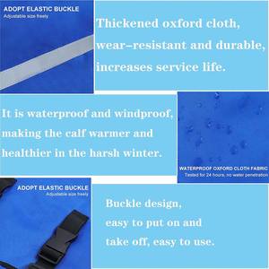 Chaleco acolchado grueso para terneros, resistente al viento, con abertura elástica y doble fila de hebillas, para ganado, terneros, cabras, potros, burros y perros grandes - Product Image 5