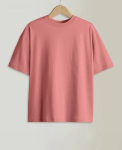 Camiseta Oversize para Hombre al por Mayor, Corte Holgado, Cuello Redondo, Color Liso Teñido, Esencial de Verano, Prenda Textil de Alta Densidad - Product Image 3