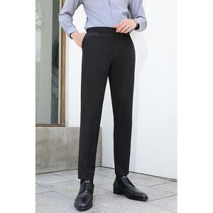 กางเกงสูทลำลองทรงตรงเอวกลางผ้ายืดเข้ารูปสำหรับผู้ชาย - Product Image 4