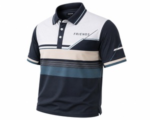 Camiseta de Manga Corta Premium para Hombre, Tejida, 100% Poliéster, Transpirable, con Logotipo Frontal, de Secado Rápido, para Uso Casual - Product Image 5