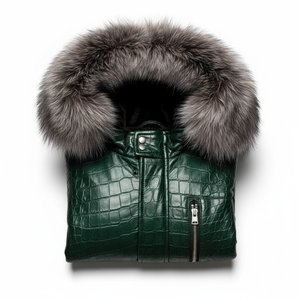 Chaqueta de Invierno de Cuero Genuino para Hombre, de Alta Calidad, Cuello Alto, Transpirable, Resistente al Viento, Personalizable, Estilo Casual y Profesional, Venta al Por Mayor - Product Image 6