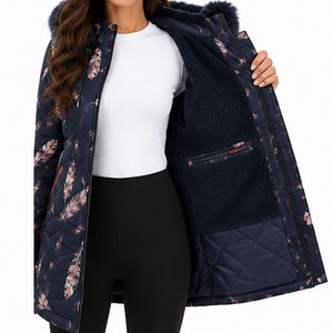 Women's Premium <b>Winter</b> <b>Coat</b> with Parka Design, Windproof Waterproof Protection and <b>Thick</b> Thermal Filling for Maximum Warmth - Product Image 6