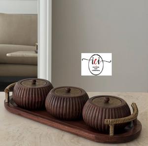 Plateaux de service en métal et bois pour aliments et chocolats, articles de table les plus vendus, ustensiles de cuisine, plateaux pour la maison, en provenance d'Inde - Product Image 2