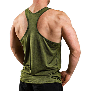 Camisetas sin mangas de algodón/bambú para hombre, talla grande, con logotipo personalizado al por mayor, de punto, de secado rápido, transpirables, estilo urbano, para gimnasio - Product Image 4
