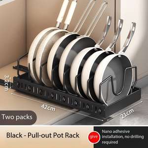 ชั้นวางของคุณภาพสูงแบบหลายชั้น |   อุปกรณ์จัดระเบียบประหยัดพื้นที่สำหรับห้องครัว ห้องน้ำ ห้องนอน - Product Image 2