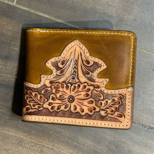 กระเป๋าสตางค์แบบพับสองด้านทำจากหนังแท้สำหรับผู้ชายกระเป๋าสตางค์บางหรูหราแบบเป็นเครื่องมือแบบมินิมอลลิสต์งานตามสั่ง - Product Image 4