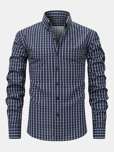 Chemise habillée homme automne à manches longues en satin doux, motif imprimé de qualité supérieure, respirante, décontractée et formelle, avec logo personnalisé - Product Image 2