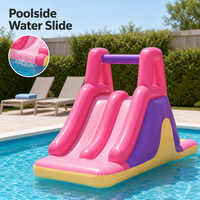 Château gonflable aquatique en PVC transparent pour enfants, idéal pour les fêtes en extérieur et les garderies