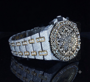 Luxury Unisex Quartz <b>Watch</b> 46mm Round Case INDIA Crystal Analog Dial Date Display Chronograph Vintage Style Water Resistant 3BAR - Product Image 2