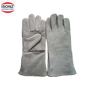 Guantes de Soldadura de Piel de Vacuno con Protección Completa para el Pulgar, Aislamiento Térmico, Anti-escaldaduras, para Soldadura TIG/MIG/Stick, Guantes de Trabajo Especiales, Venta Directa de Fábrica - Product Image 1