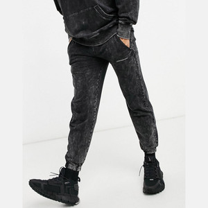 Conjunto Deportivo de Dos Piezas para Hombre, Personalizado OEM, de Felpa de Algodón Grueso con Efecto Desgastado por el Sol, Estampado en Serigrafía, Talla Grande, Lavado a la Piedra, para Invierno - Product Image 5