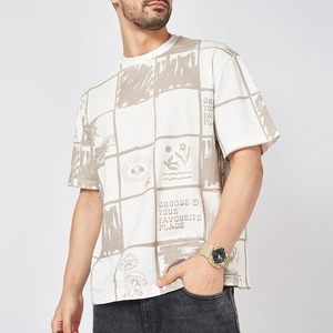 เสื้อยืดออกกำลังกายคอกลมผู้ชาย แห้งเร็ว สไตล์สปอร์ต รับสกรีนโลโก้ ผ้าทอสีพื้น ดิจิตอลพิมพ์ลาย แขนสั้น ขายส่ง - Product Image 5