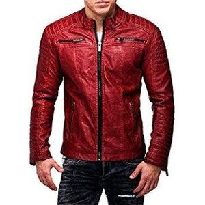 Vestes d'hiver en cuir personnalisées OEM, style letterman, brodées, pour hommes, en vente à prix de gros. - Product Image 2