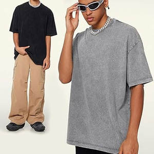 Camisetas Oversize para Hombre, Estilo Acid Washed, Unisex, Corte Holgado, Manga Corta, Casual, Streetwear, Básicas, Cómodas, Vintage - Product Image 5